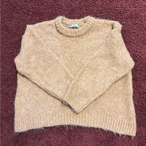 Mango Soft Brown Crew Neck Sweater